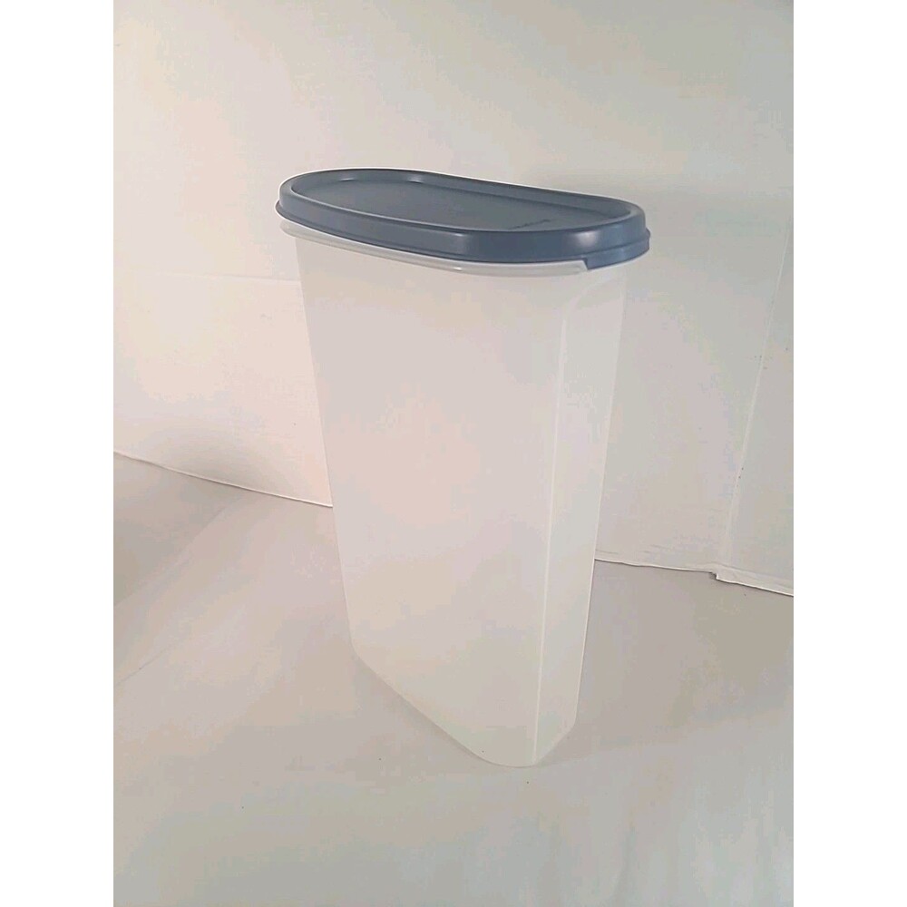Vintage Tupperware Modular Mates clear Container #1615-14 and Blue lid #1616-14